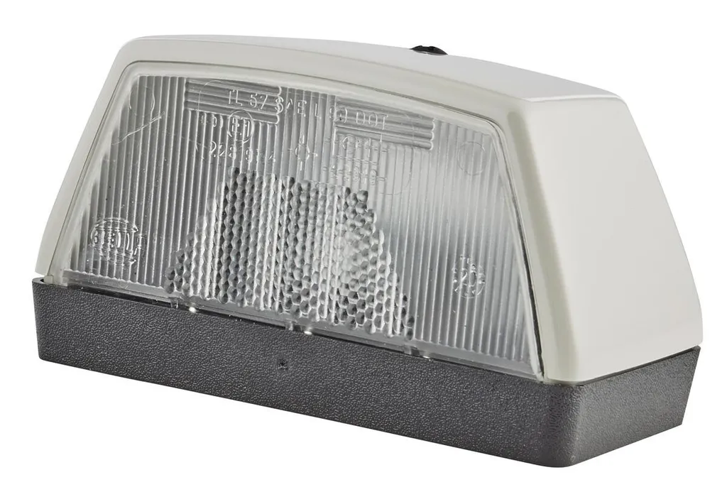 Fanalino Targa HELLA Grigio per Rimorchi e Trattori 100x55mm