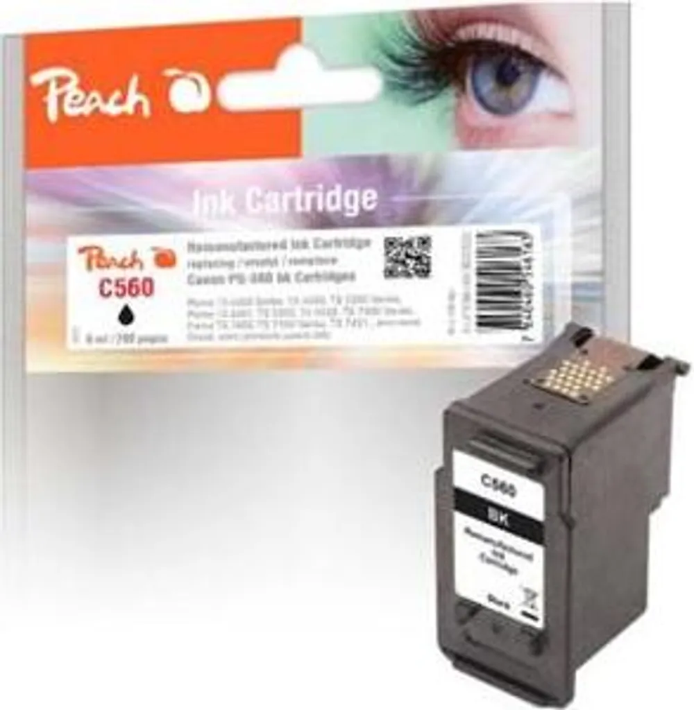 Cartouche PG-560 Compatible Canon Peach Noir 8 ml - Évitez l'encre Chère