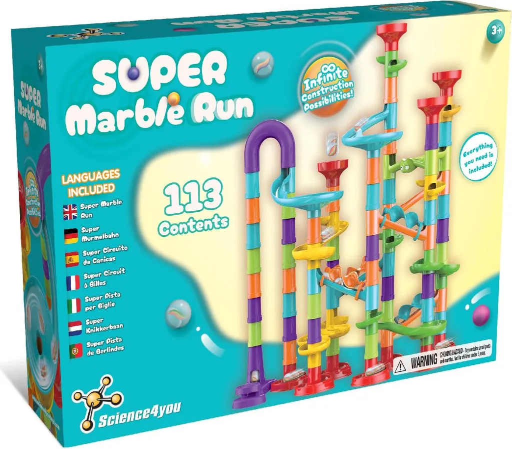 Jeu de Billes Éducatif 113 Pièces - Activité Créative pour Fille et Garçon