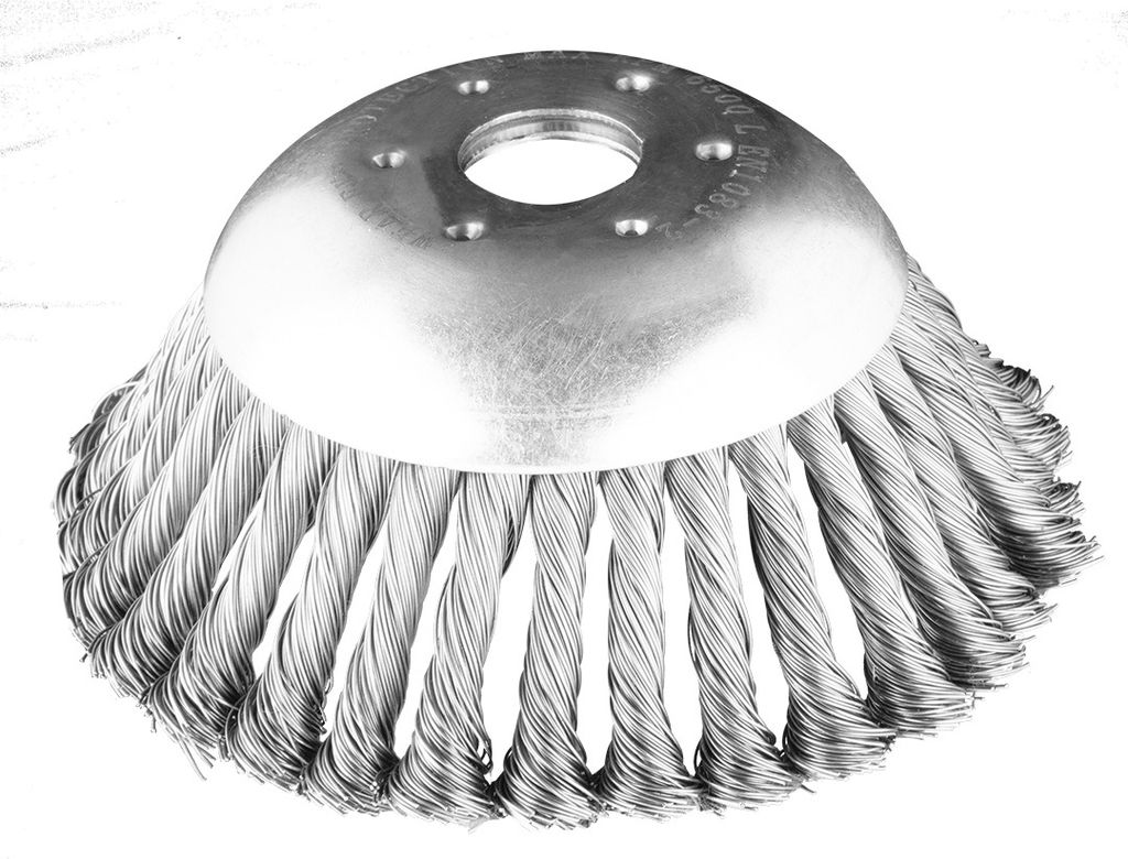 GRAPHITE Drahtbürste für Benzinschleifer 150/200 x 25,4 mm, hart/weich, Außendurchmesser 150/200 mm, Innenbohrung 25,4 mm, zum Reinigen von Pfla...