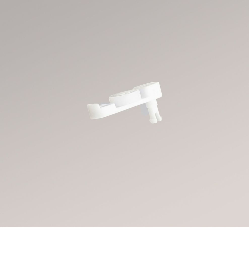 Laufwagen in weiß (B x H x T) 6mm x 20mm x 10mm