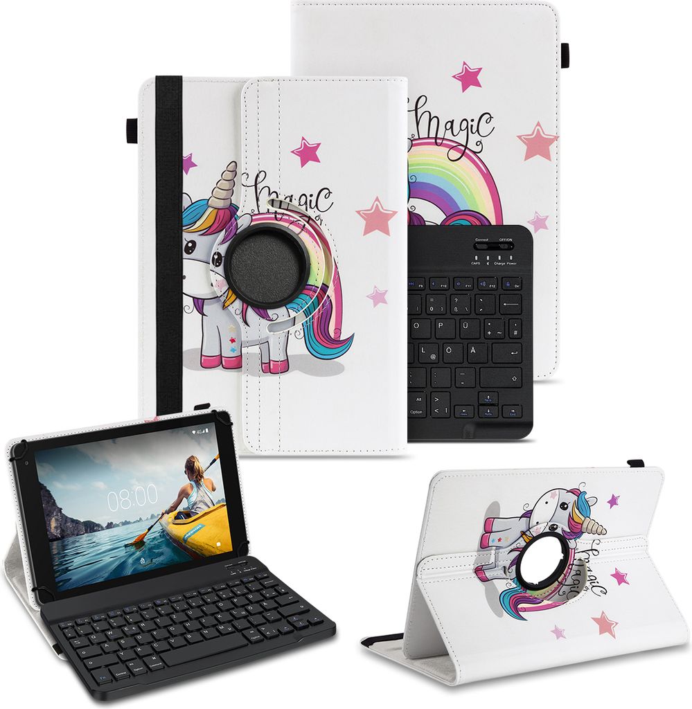 Schutzhülle Tastatur für Alldocube iPlay 70 / SE Tasche Bluetooth Hülle QWERTZFarben:Motiv 15