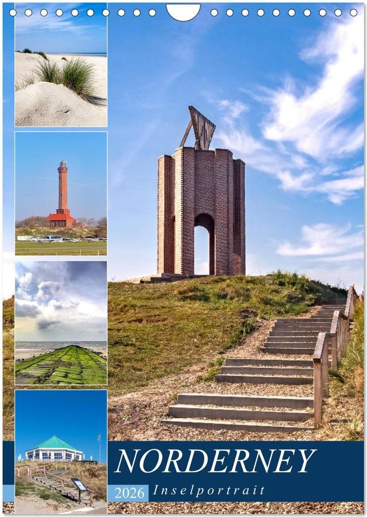 Norderney Inselportrait (Wandkalender 2026 DIN A4 hoch), CALVENDO Monatskalender