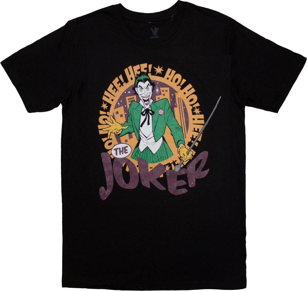 The Joker - "Hee Hee!" T-Shirt für Herren/Damen Uni RO12452 (L) (Schwarz)