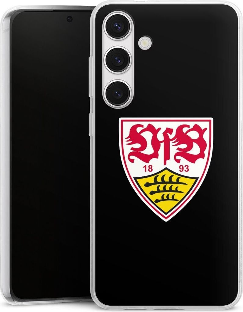 DeinDesign Handyhülle für Samsung Galaxy S24+ Silikon Hülle Case Smartphone Schutzhülle Offizielles Lizenzprodukt VfB Stuttgart Wappen