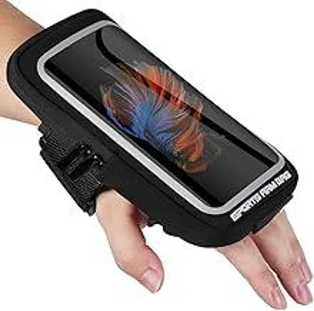 OneFlow Premium Sport Cinturino da Polso per Cellulare da Polso per Il Jogging Compatibile con Samsung Galaxy S9 | Borsa da Corsa, 2 Scomparti - Sport Mobile Phone Holder, Rosa