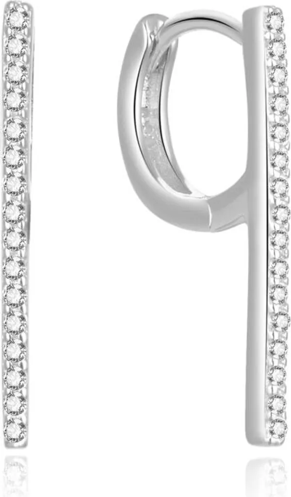 Boucles d'oreilles argent zircon hypoallergéniques pour oreilles sensibles