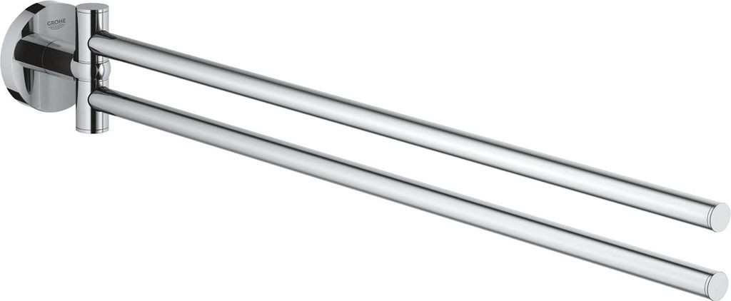 Grohe QuickFix Start - Doppelter Handtuchhalter, Länge 44 cm, Chrom