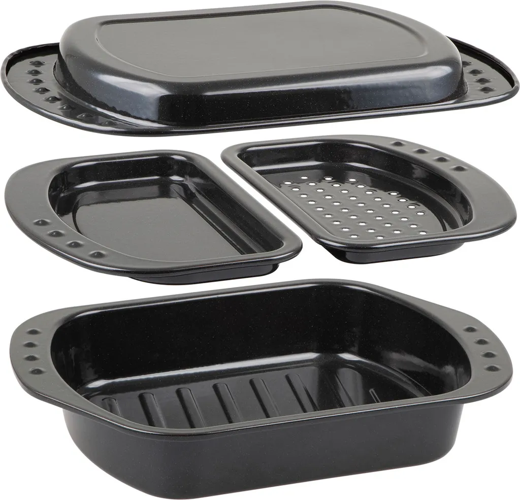 Set BBQ émaillé 4 pièces Urban Ovenform résistant à la haute chaleur