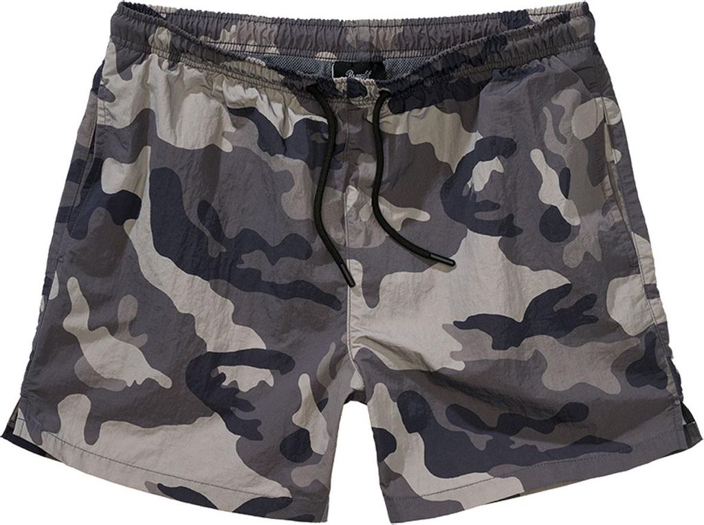 Brandit Badeshort Herren Swim Shorts graucamo Basics 100% Nylon M