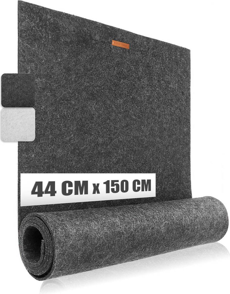 com-four Premium Tischband aus Filz - 44 x 150 cm - Dekoration für die festliche Tafel - Tischläufer als Tischdekoration - lange, schmale Tisch...