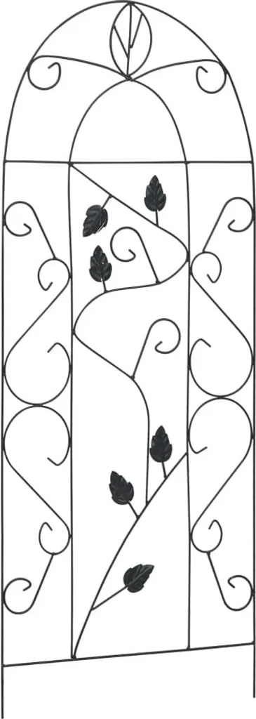 Support de croissance pour rosiers et lierre - Treillis noir 40x100 cm
