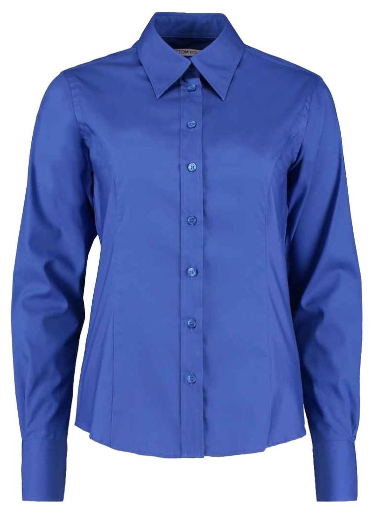 Kustom Kit - "Corporate" Hemd für Damen Langärmlig LT5118 (52 DE) (Königsblau)