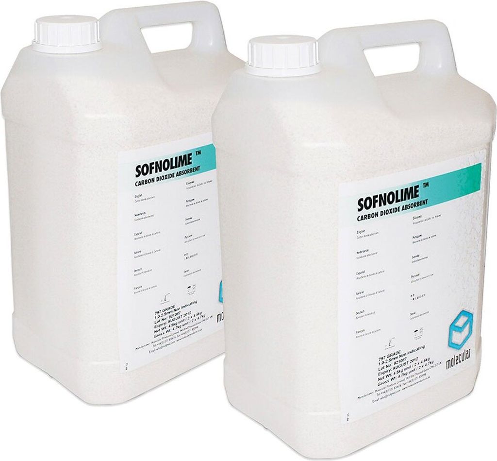 Tecnomar Sofnolime 797/für Atemgeräte 1-2.5 Mm Weiß 4.5 kg Weiß 4.5 kg