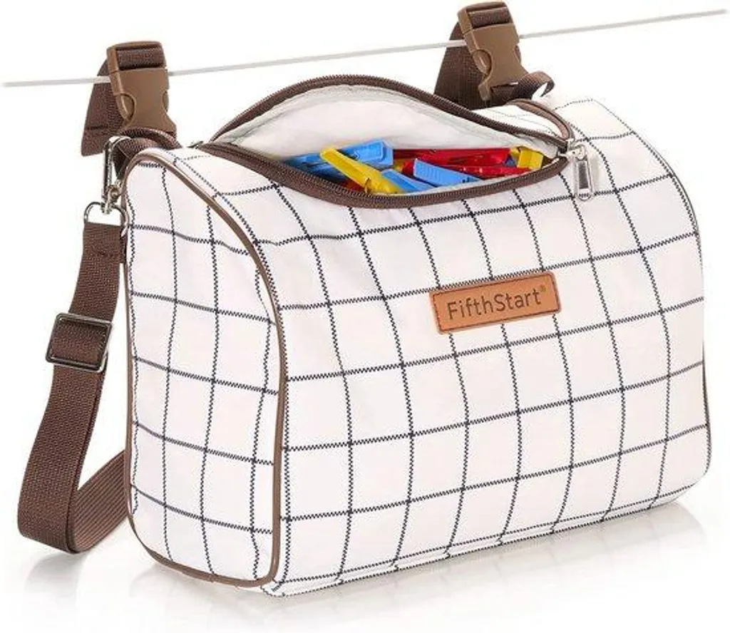 Panier à pinces à linge portable imperméable avec crochet de ligne
