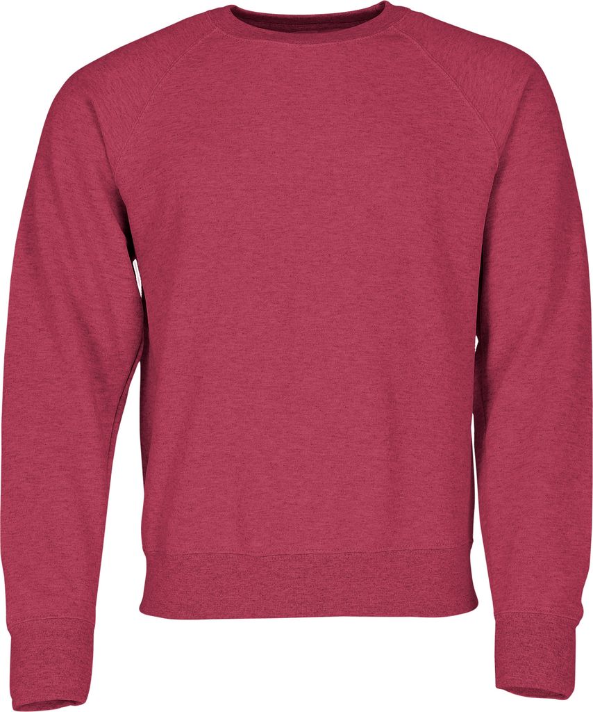 Classic Raglan Sweat ,Farbe: vintage rot meliert + GRATIS MyShirt Stoffbeutel ,Größe: XL