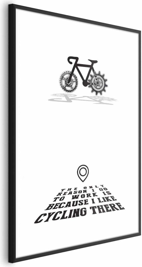 Posterpapier Poster - I Like Cycling 21x30 cm Text m-A-0834-ao-a