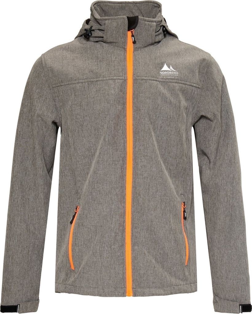 Nordberg Mats - Softshell Outdoor Sommerjacke Herren - Grey Melange - Größe M