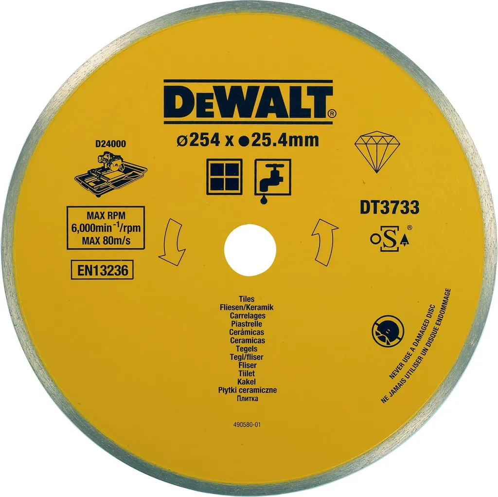 Disque à Tronçonner Diamant 250mm DEWALT Eco4 pour Béton et Maçonnerie