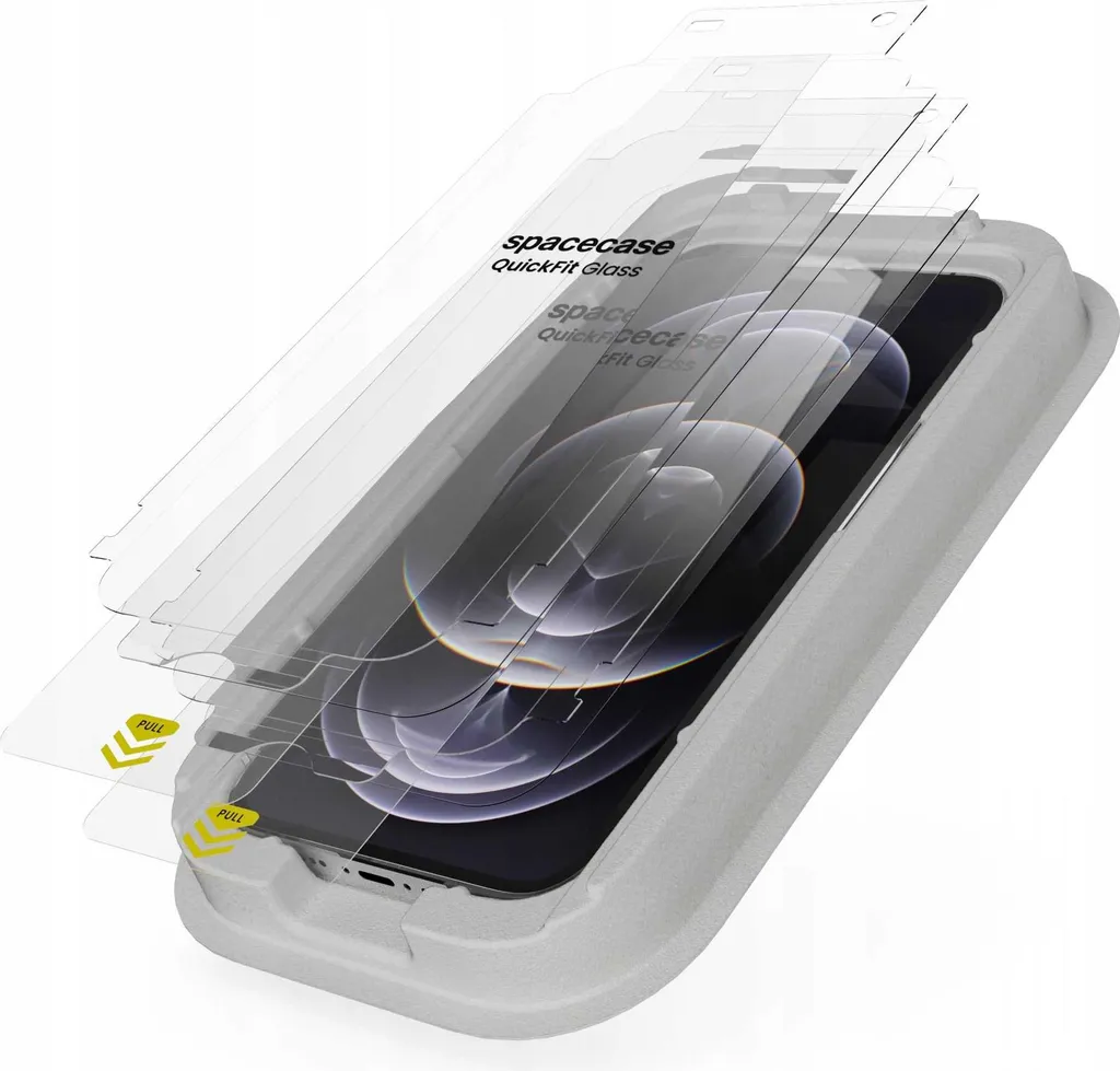 Lot de 2 Protections d'Écran en Verre Trempé iPhone 12 Pro Max SPACECASE