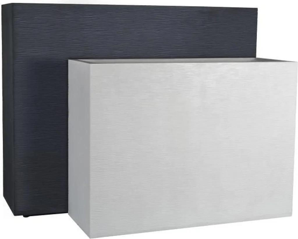 Bac à Fleurs Murêt Loft EDA 46L Gris Anthracite à Double Paroi - 3