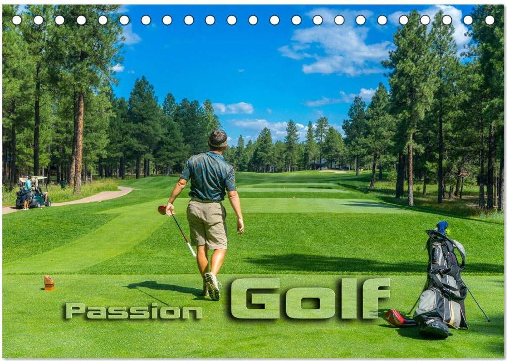 Passion Golf (Tischkalender 2026 DIN A5 quer), CALVENDO Monatskalender