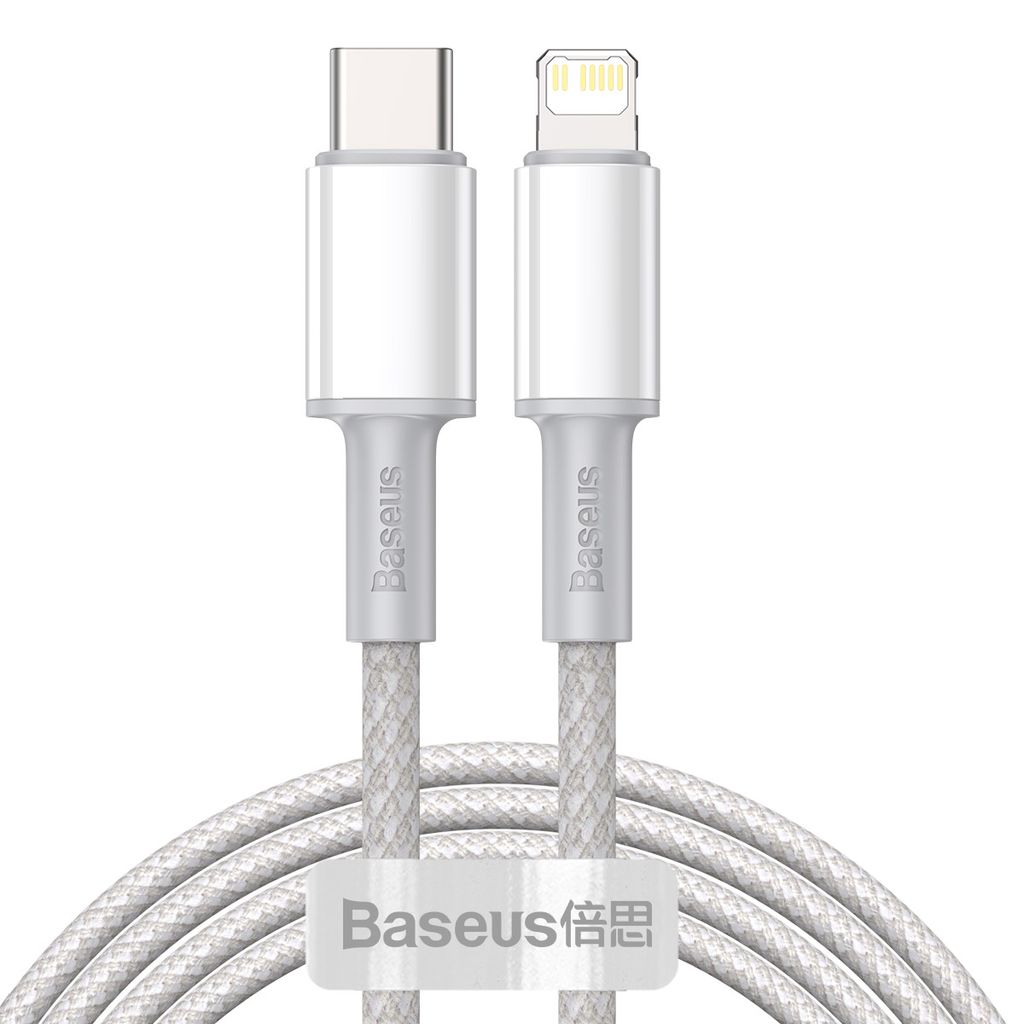 Câble tressé Baseus USB-C vers Lightning haute densité 20 W Image du produit 