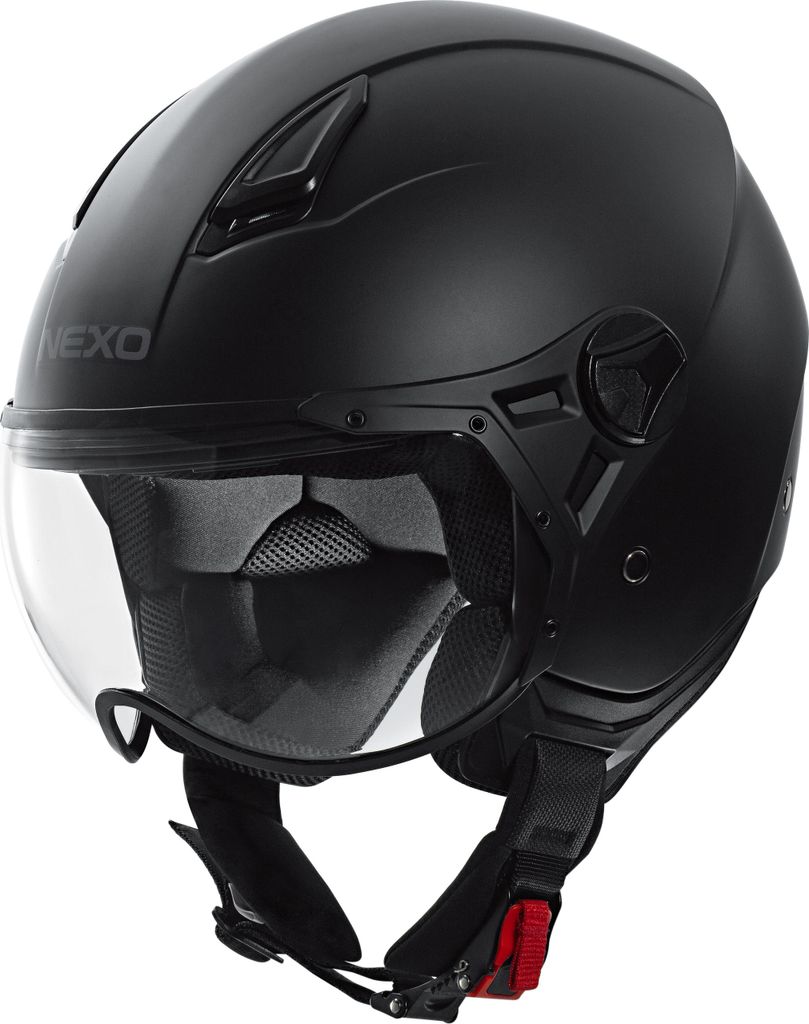 Nexo Demi Jet Helm City II: Leichter Thermoplast-Helm mit Visier, 1000g