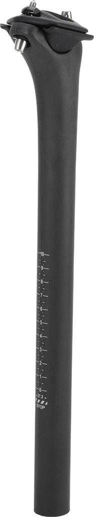 Fahrradsattelstš¹tzen 27,2x350mm Fahrradsattelstš¹tze Sattelrohr aus Carbonfaser Mattschwarz Verstellbarer Winkel Sitz 12mm Offset