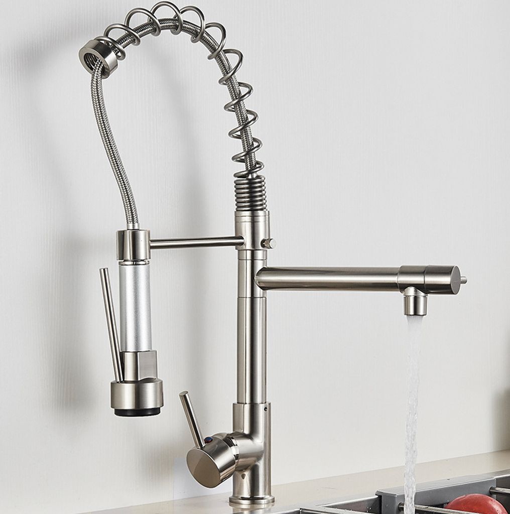 360°Küchenarmatur Ausziehbar Wasserhahn Mit Brause Küche Produktbild 