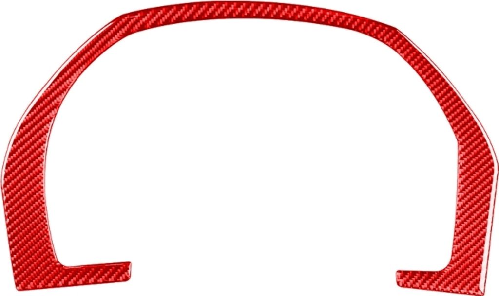 Für Honda CRV 2007-2011 Carbon Fiber Auto Armaturenbrett Rahmen Dekorative Aufkleber, linken und rechten Laufwerk Universal (Rot)