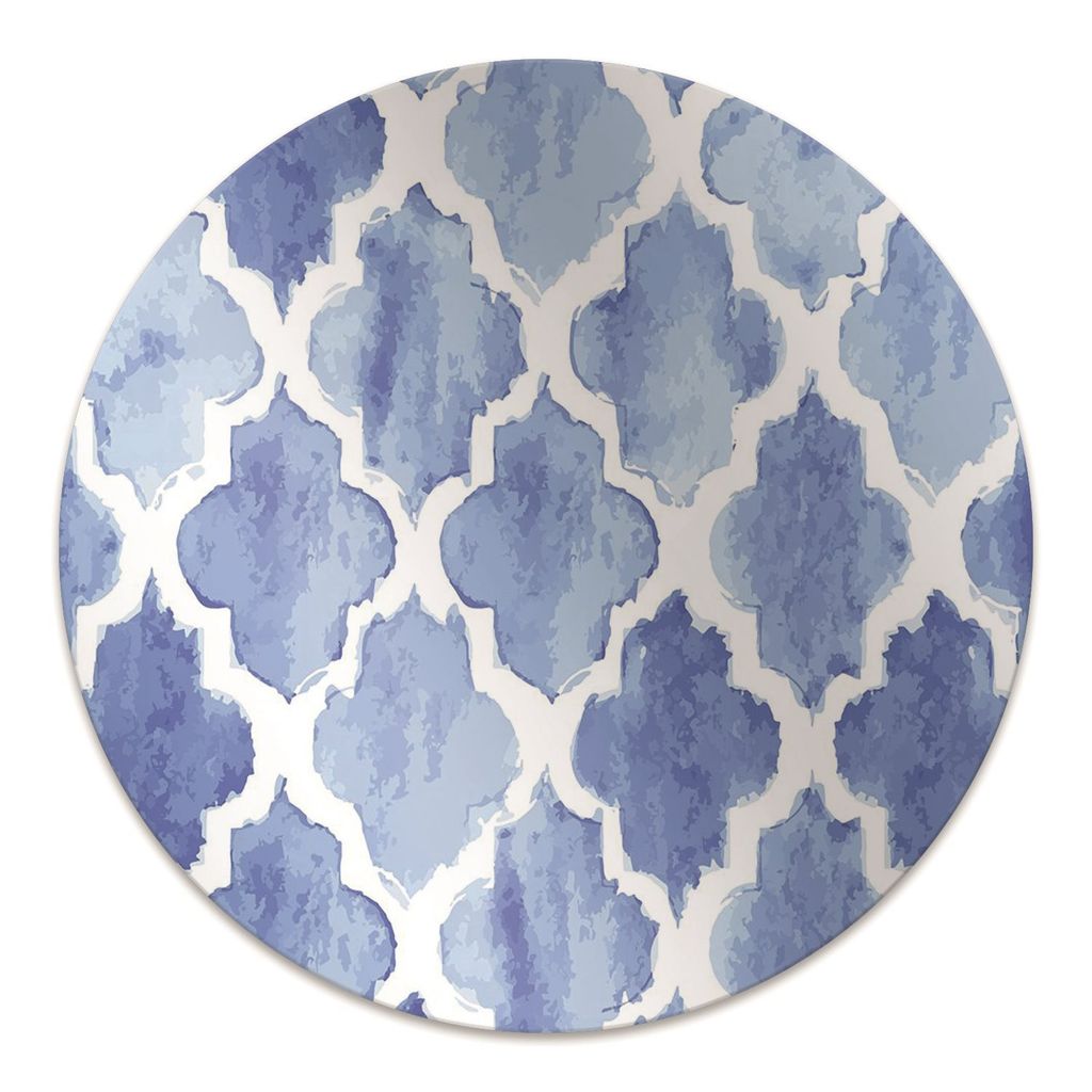 Rundmatte - Stuhlunterlage Bürostuhlunterlage - Rund Ø 100 cm - Bodenmatte - Fußmatte - Marokkanisches Muster