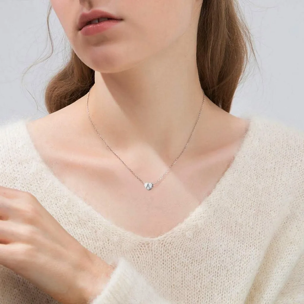 Lam Hub Fong Collana Cuore Personalizzato Con Ciondolo D'argento
