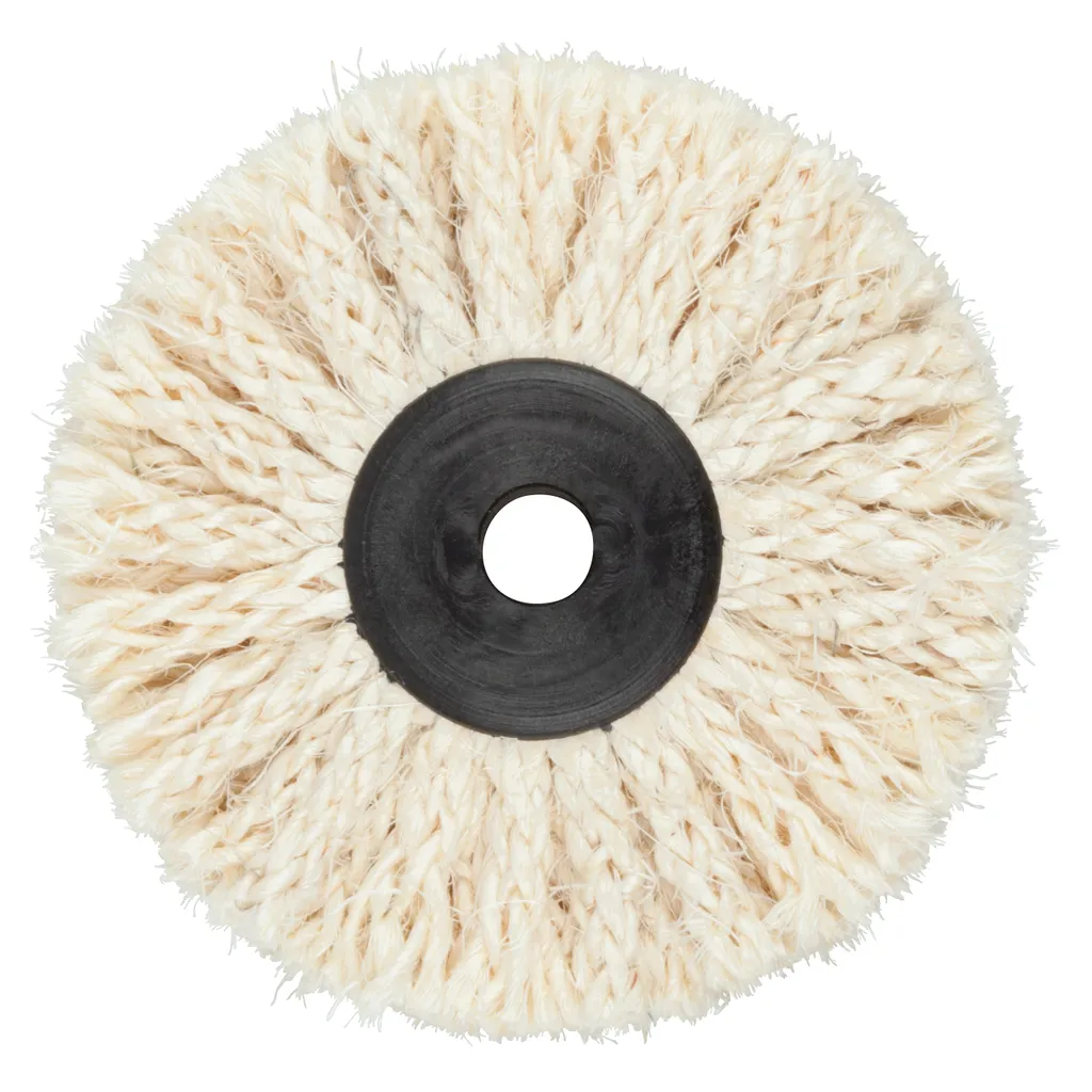 Spazzola Sisal Wolfcraft 2098000 Ø 85mm | Foro 10mm per Prelucidatura