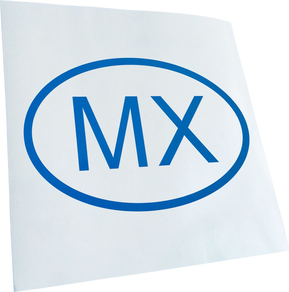 Kiwistar - Autoaufkleber - Mexiko MX Heckscheibe - Aufkleber für Auto Kfz Fahrrad, LKW, Truck Mofa