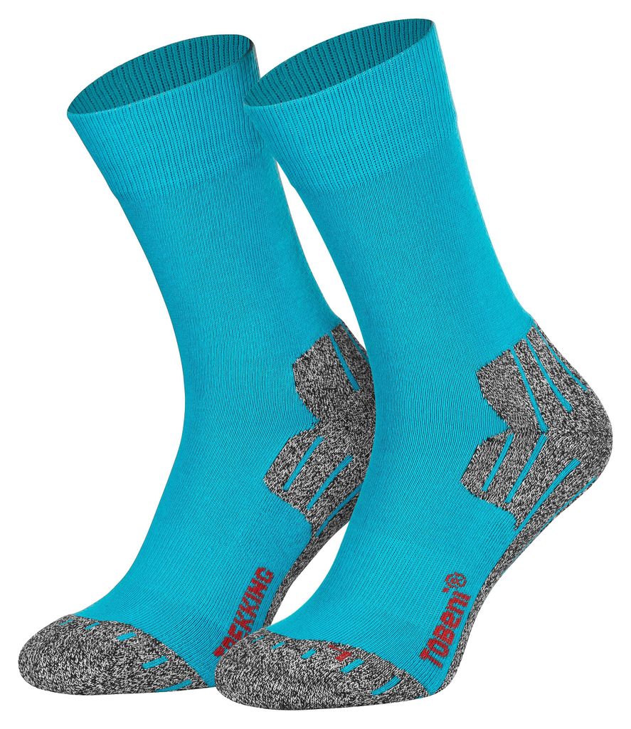 Tobeni Trekkingsocken Socks für Damen und Herren Pazifik-Blau