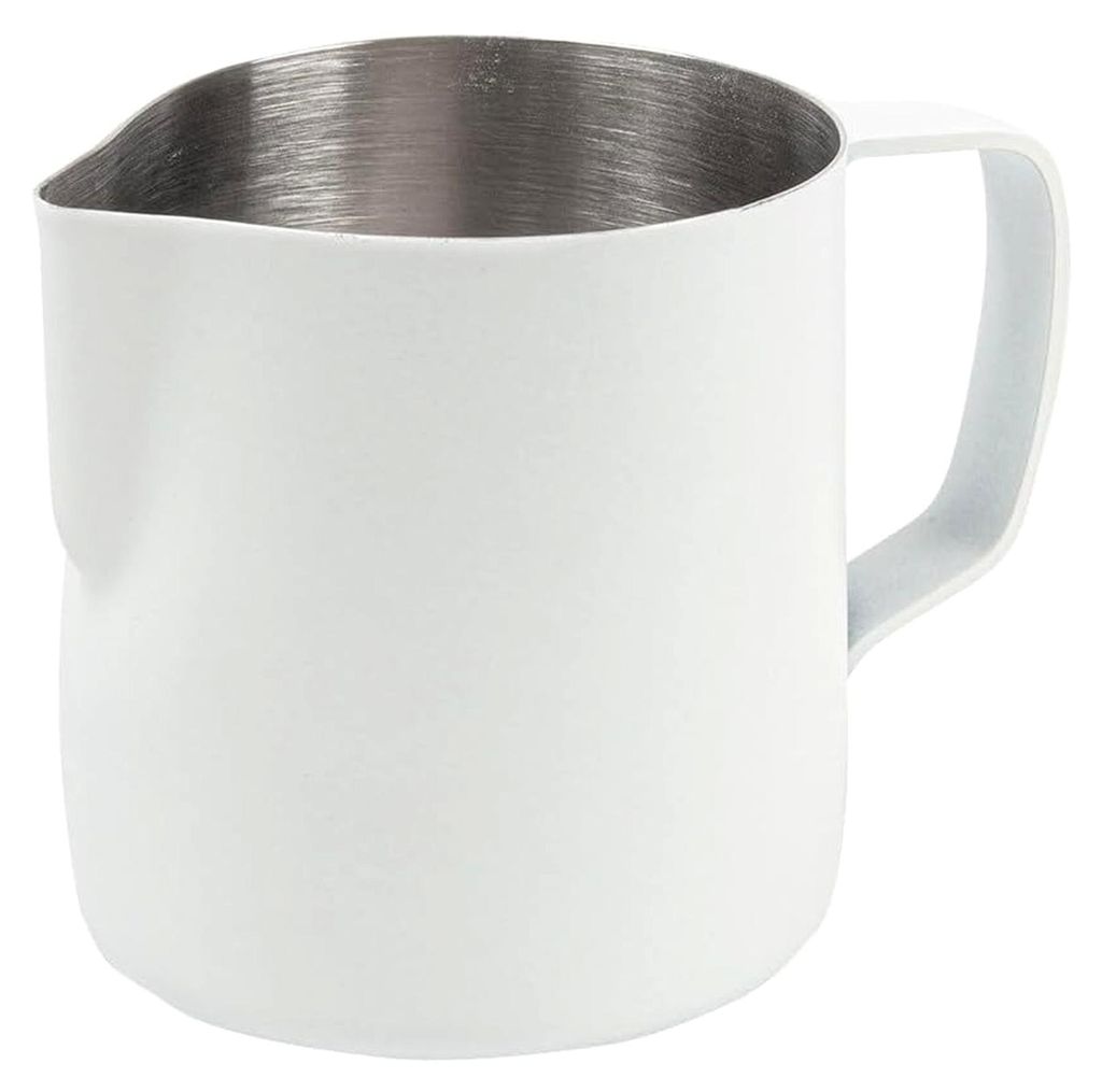 Milchkännchen ohne Deckel, 350 ml, Weiß, Edelstahl