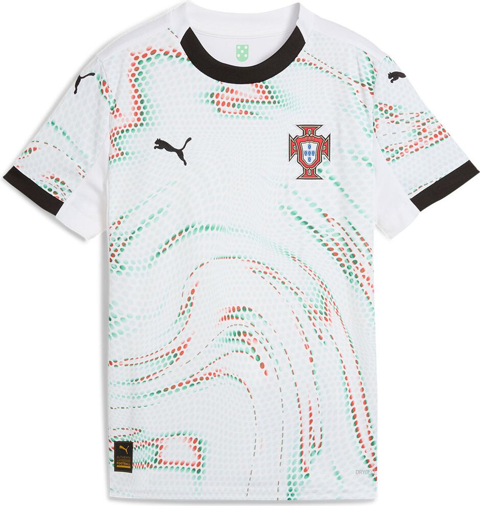 Puma Fpf Portugal Replica Auswärtstrikot Junior-kurzarm-t-shirt Weiß 13-14 Years Weiß 13-14 Years
