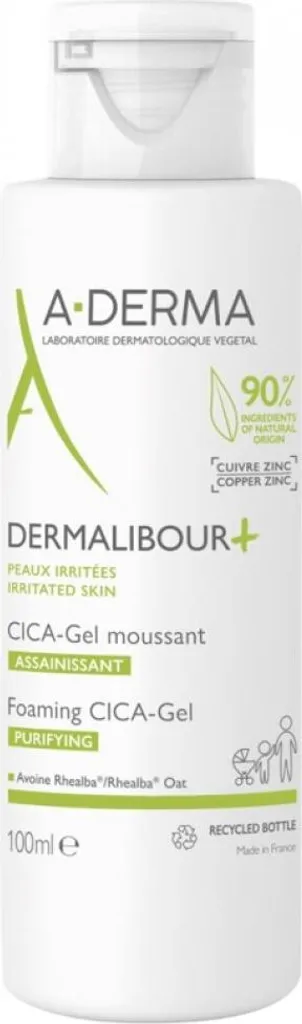 Gel Moussant Assainissant Dermalibour A-Derma 100ml Soin Peaux Fragiles