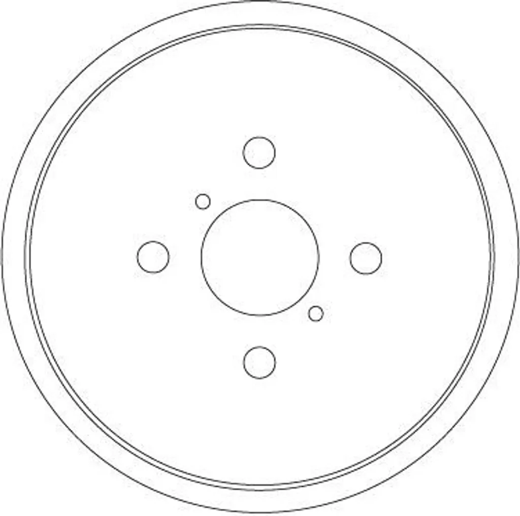 Tambours de frein arrière pour TOYOTA Yaris P9 kit complet TRW DB4551