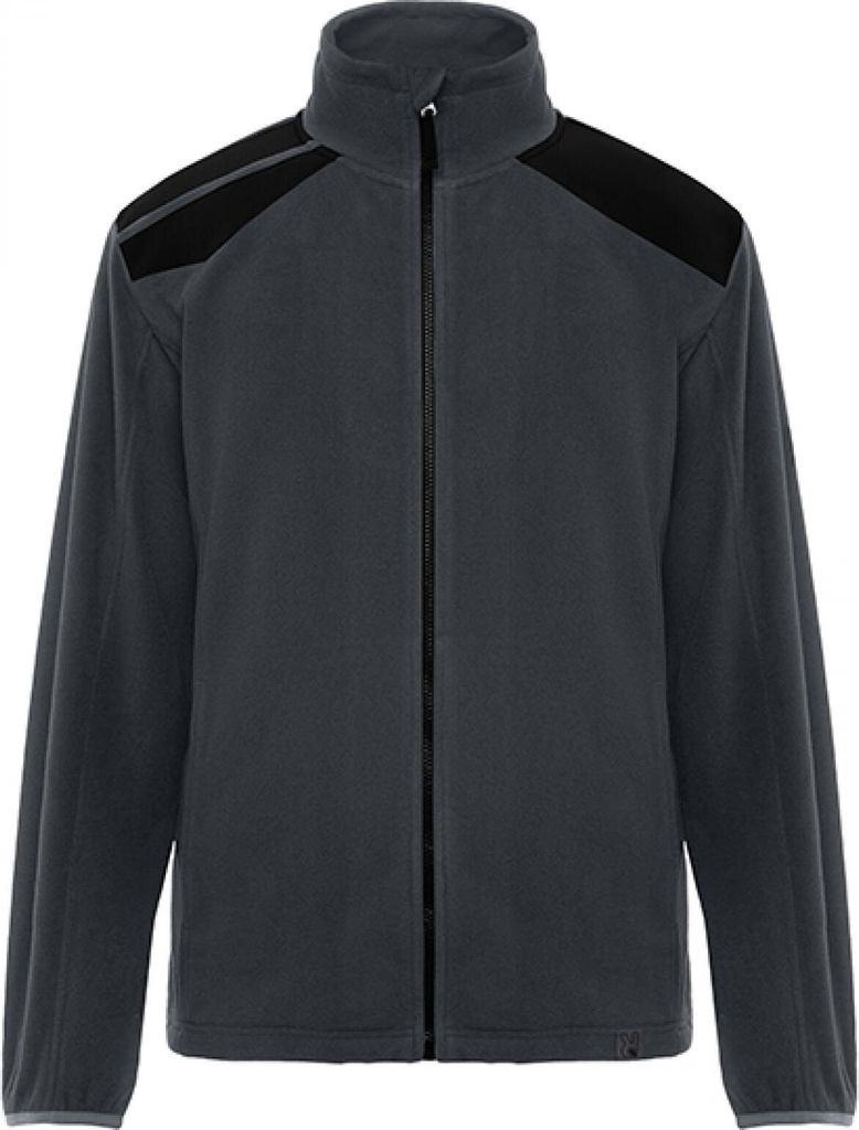 Roly Workwear CQ8412 | Fleece Jacket Terrano S bis 3XL - Farbe: Lead 23/Black 02 - Größe: 3XL