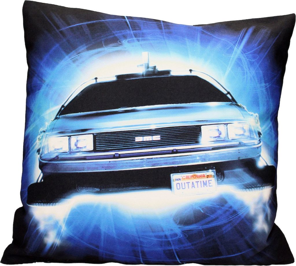 Zurück in die Zukunft Kissen Delorean Roads 45 cm Produktbild 