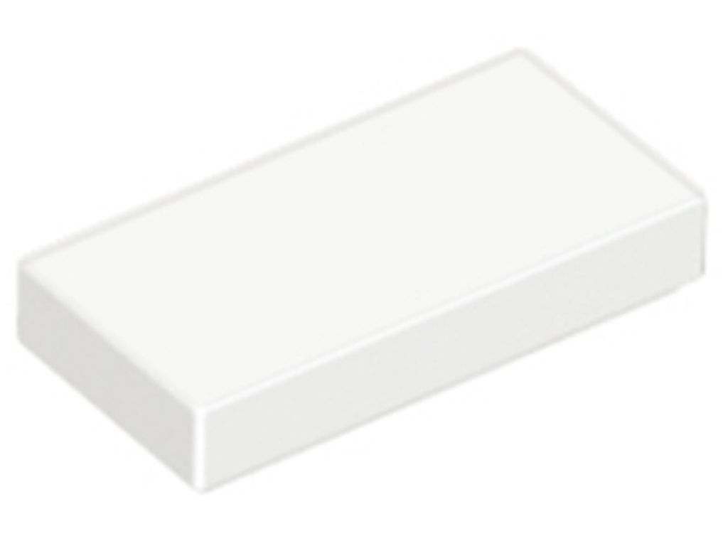 Lego 1x2 Fliesen 3069 - 250 Stück Weiß