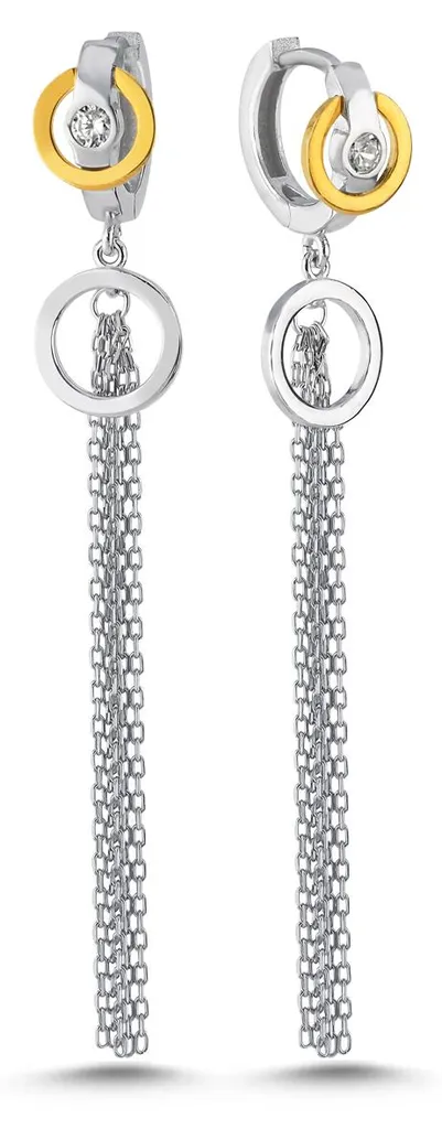 Boucles d'oreilles pendantes argent femme pour soirée et mariage chic
