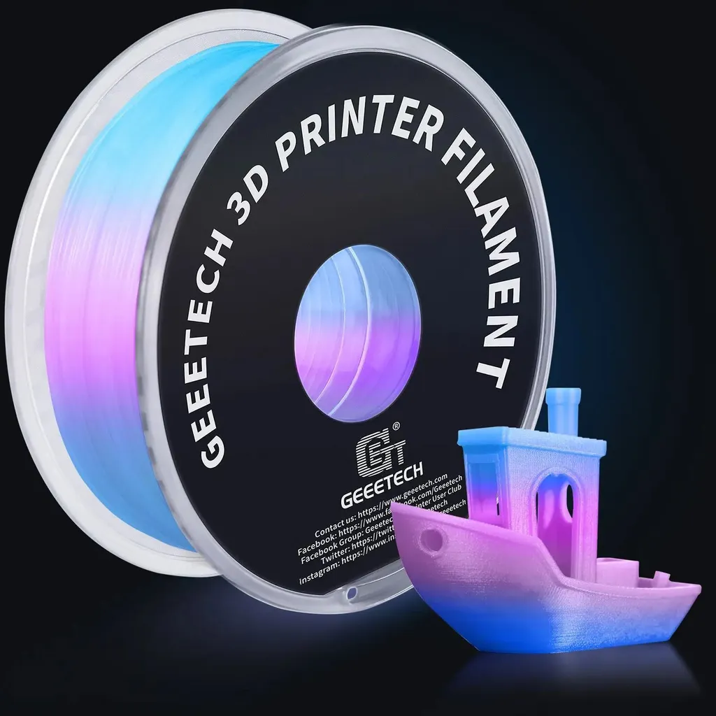 Filament imprimante 3D phosphorescent - PLA 1.75mm déco blanc nacré
