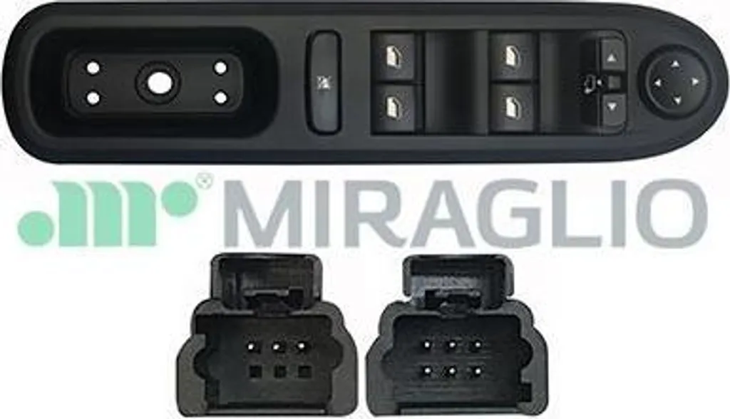 Interrupteur vitre Peugeot 407 - Remplacement OE 6554ER Miraglio Fiable