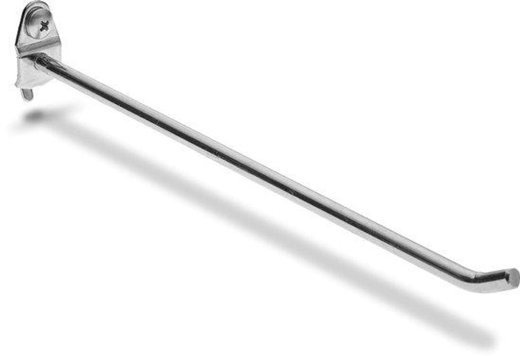 Pegboard Haken Einzelstange 5 Stück Silber