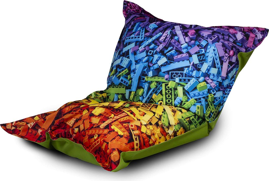 Ecopuf, Sitzsack Pouf, Sack Poufsessel Pufsack Kinder, Erwachene, Dg49 Steine, XL 140x100cm