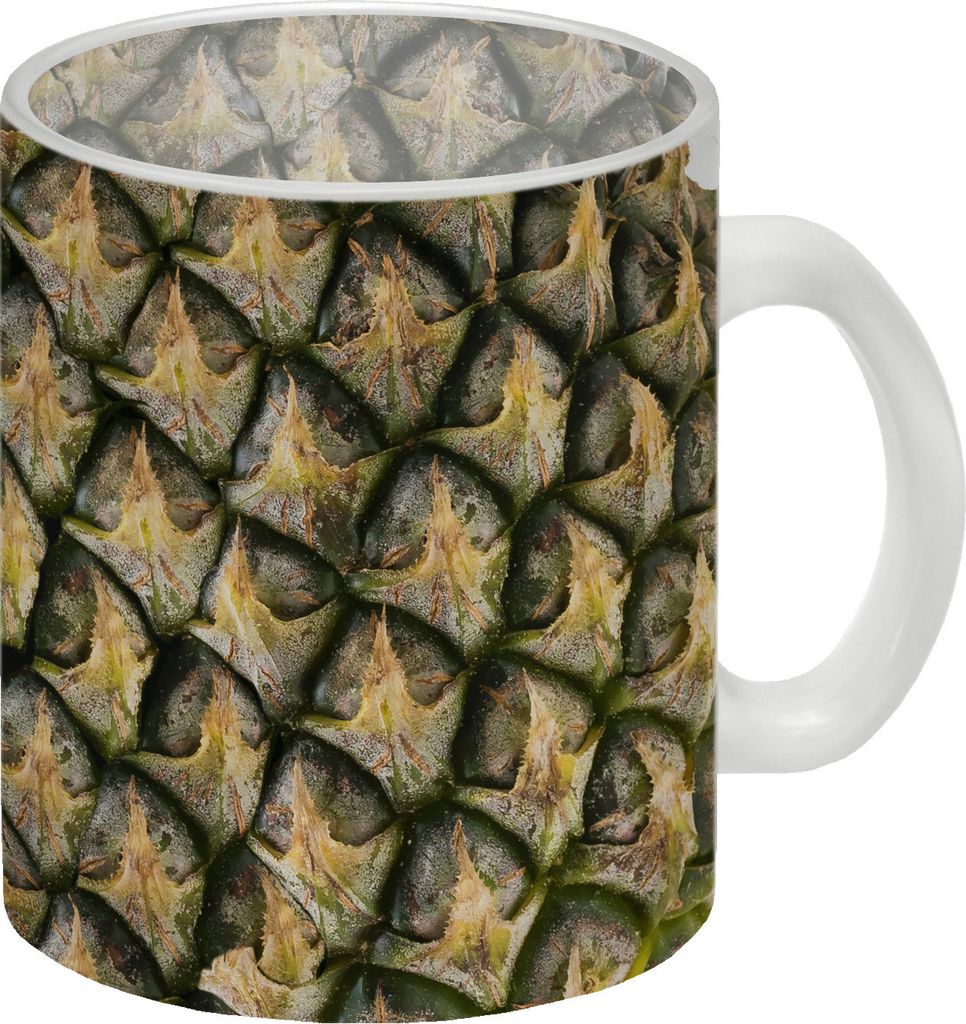 Glas Tasse mit Ananas Motiv