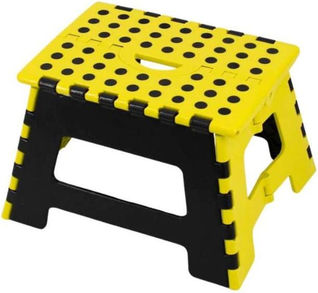 Klapptritt (Kunststoff) - faltbar (Gelb)